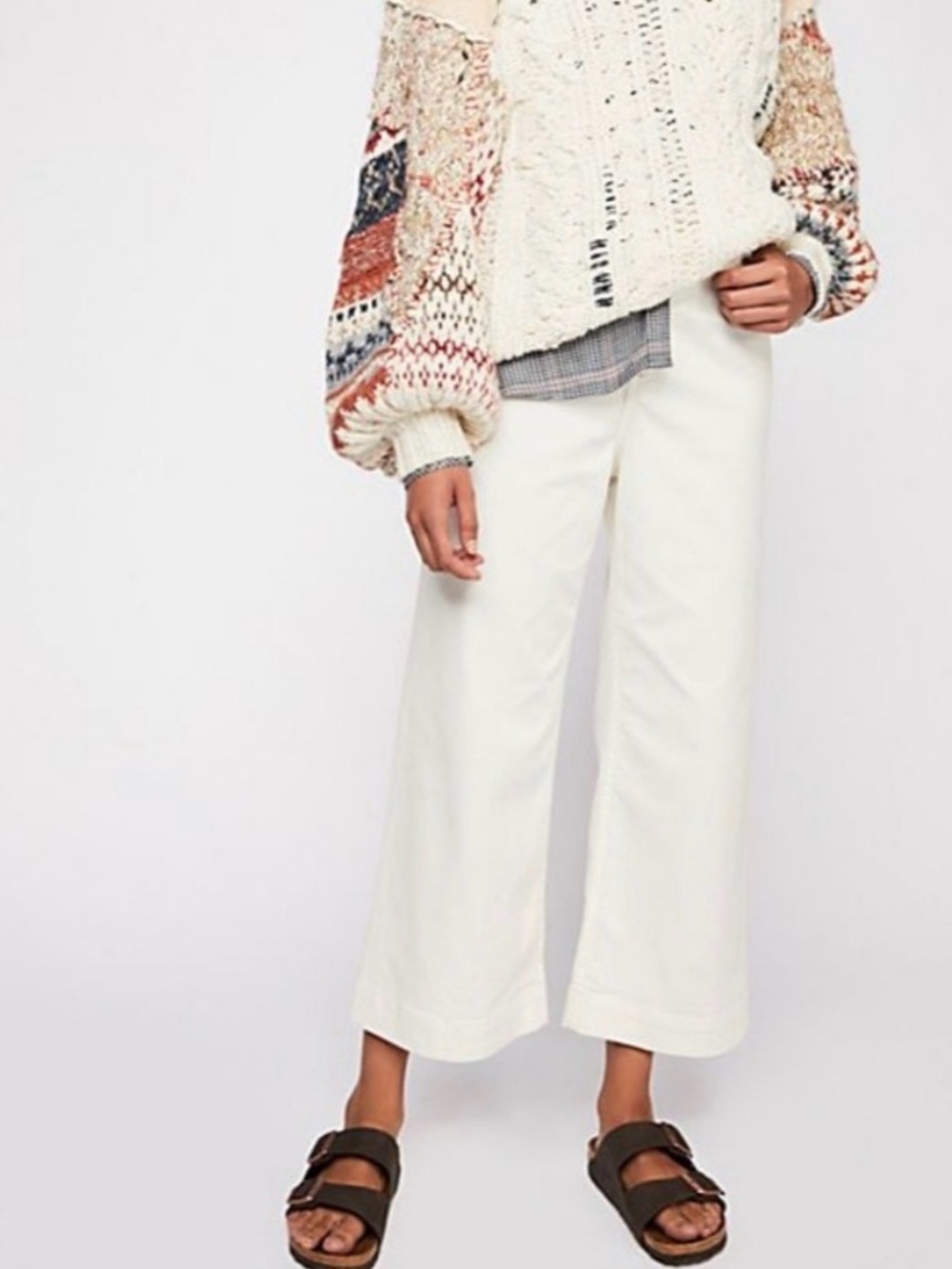 We The Free Natural Cream Denim Pants
